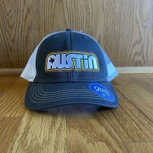 Austin Hat‎ Baseball Cap Youth Ouray Brand Blue White Adjustable Strap